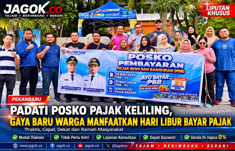 Posko Pajak Keliling Dipadati Warga, Bayar Pajak Kini Makin Mudah