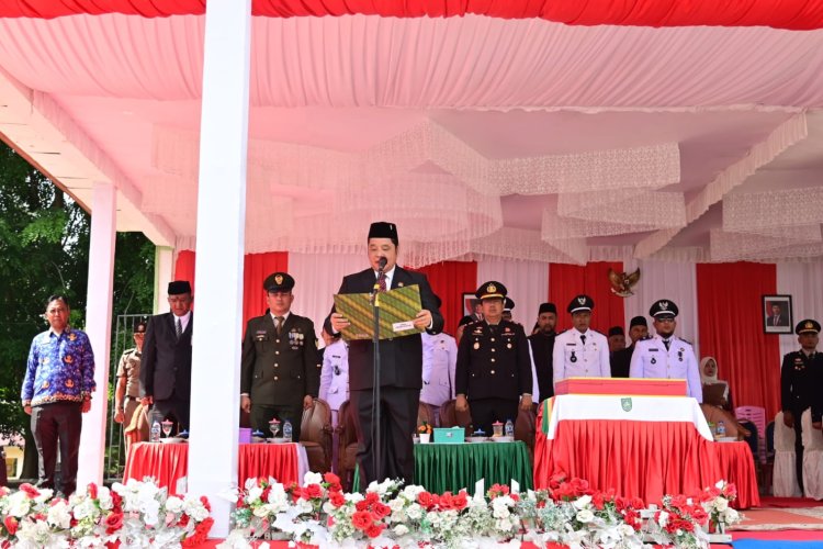 Ketua DPRD Bengkalis Bacakan Proklamasi HUT ke-81 RI