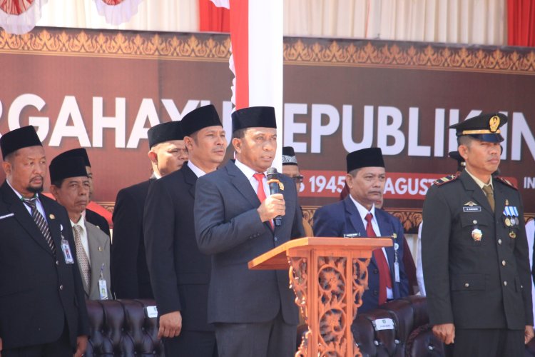 Ketua DPRD Bengkalis Bacakan Proklamasi HUT ke-81 RI